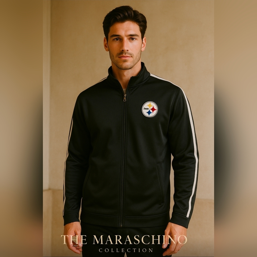 Pittsburgh Steelers Full Zip NFL Track Jacket | Men’s 2XL